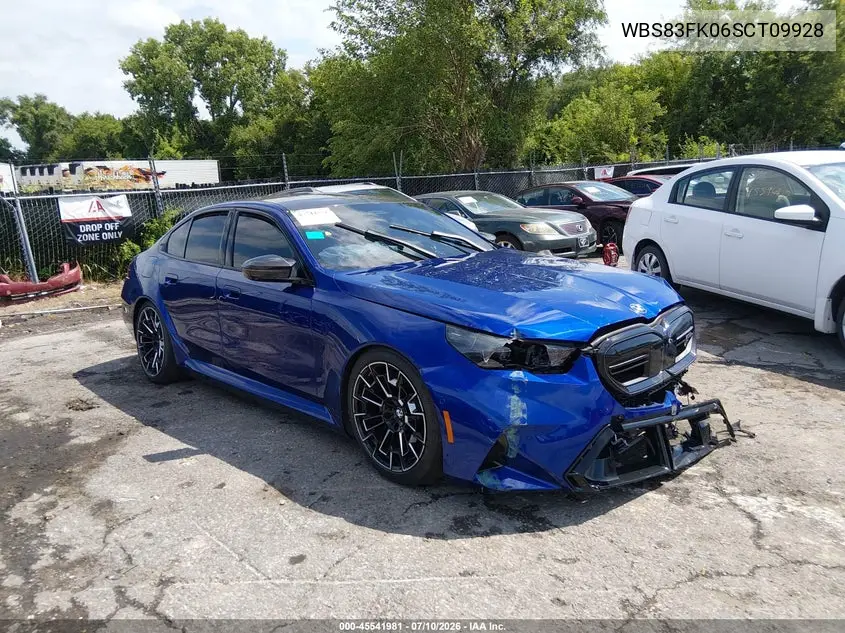 2025 BMW M5 VIN: WBS83FK06SCT09928 Lot: 45541981
