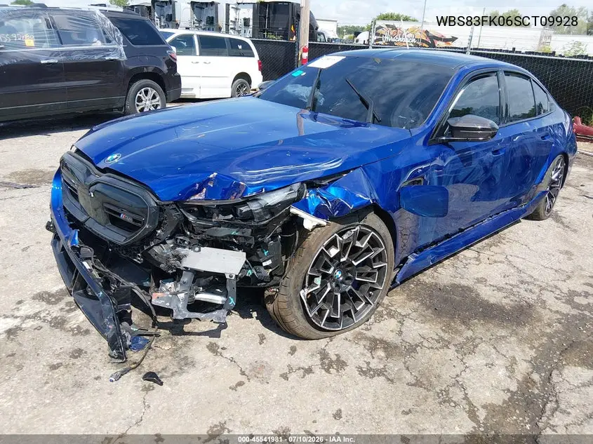 2025 BMW M5 VIN: WBS83FK06SCT09928 Lot: 45541981
