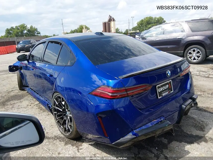 2025 BMW M5 VIN: WBS83FK06SCT09928 Lot: 45541981