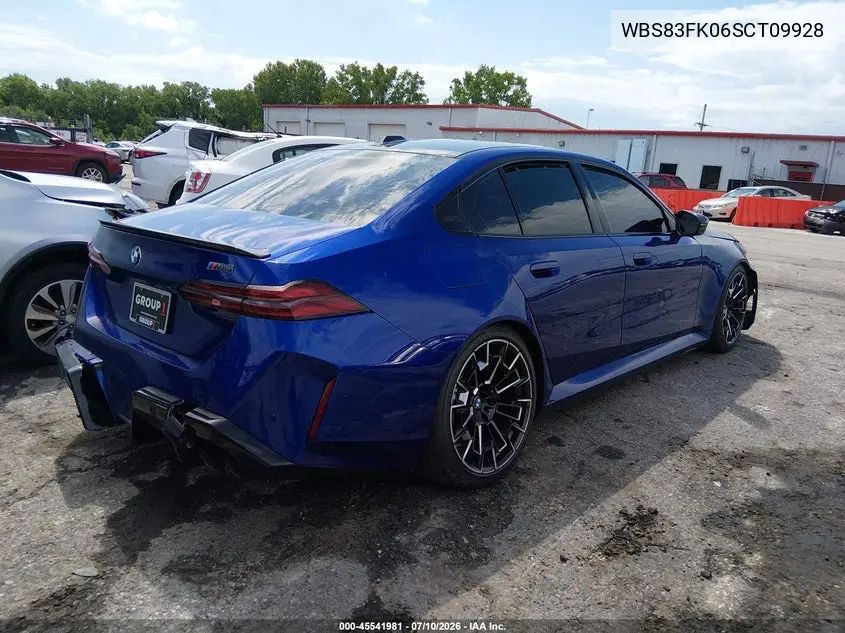 2025 BMW M5 VIN: WBS83FK06SCT09928 Lot: 45541981
