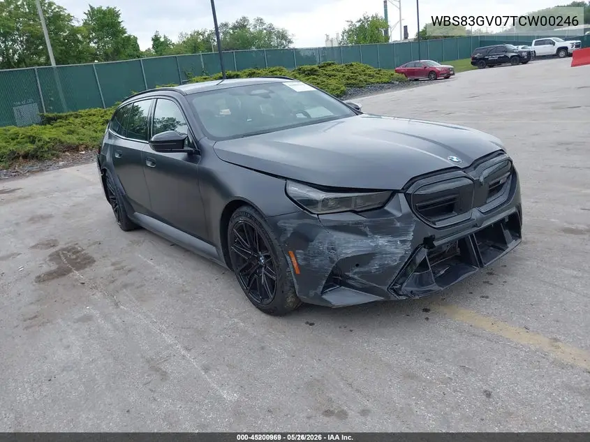 2026 BMW M5 Touring VIN: WBS83GV07TCW00246 Lot: 45200969