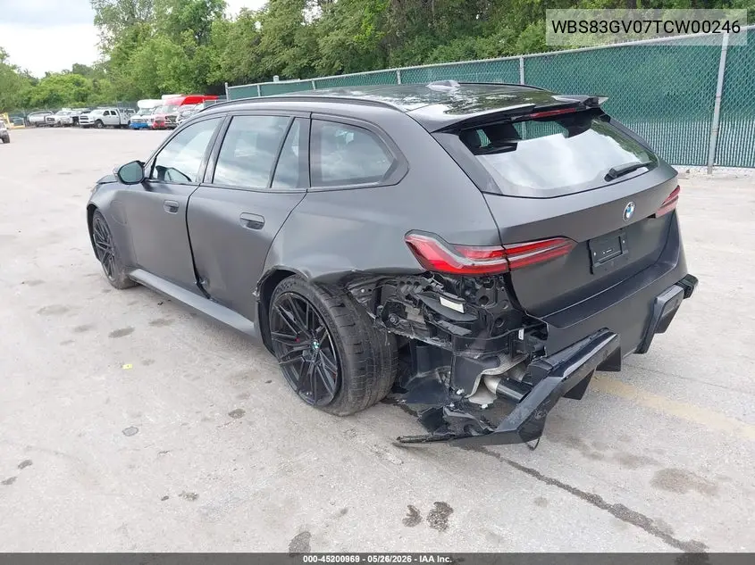 2026 BMW M5 Touring VIN: WBS83GV07TCW00246 Lot: 45200969