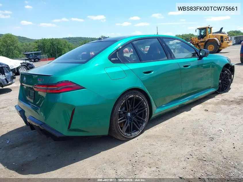 2026 BMW M5 VIN: WBS83FK00TCW75661 Lot: 45373972