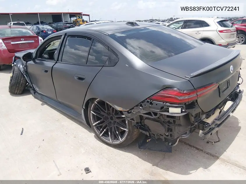 2026 BMW M5 VIN: WBS83FK00TCV72241 Lot: 45628545