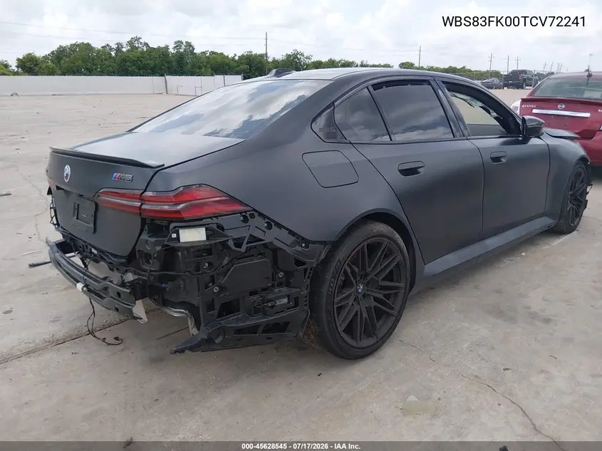 2026 BMW M5 VIN: WBS83FK00TCV72241 Lot: 45628545