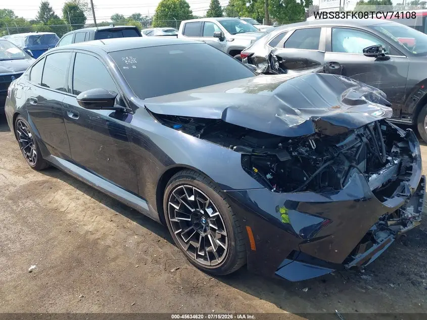 2026 BMW M5 VIN: WBS83FK08TCV74108 Lot: 45634620