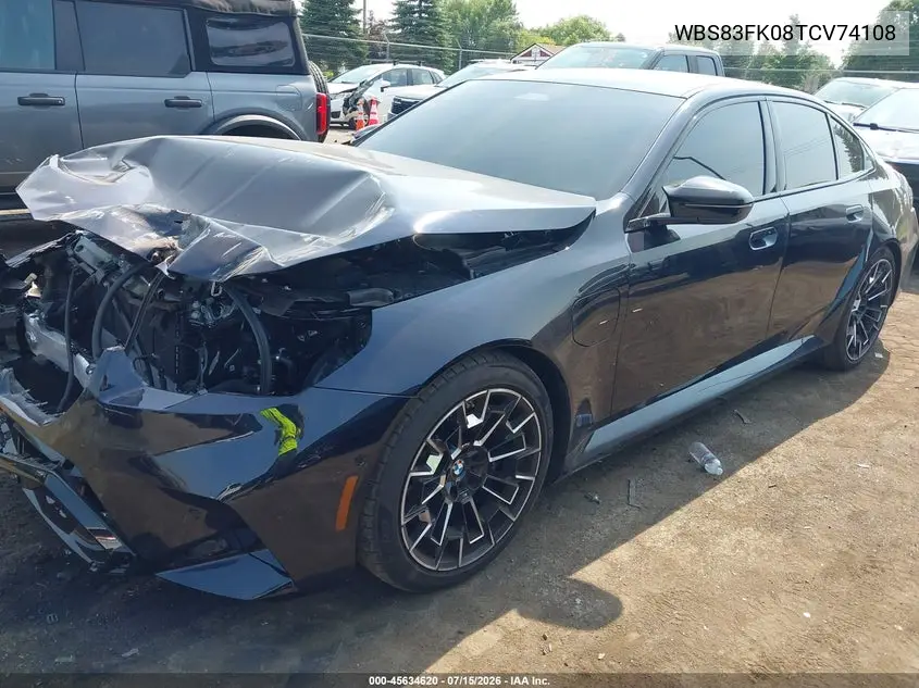 2026 BMW M5 VIN: WBS83FK08TCV74108 Lot: 45634620