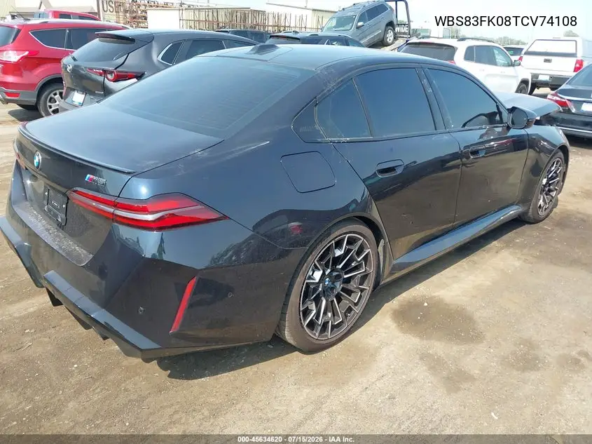 2026 BMW M5 VIN: WBS83FK08TCV74108 Lot: 45634620