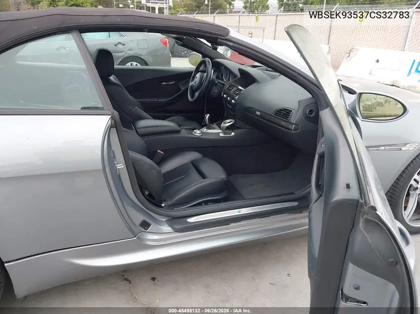 2007 BMW M6 VIN: WBSEK93537CS32783 Lot: 45498132