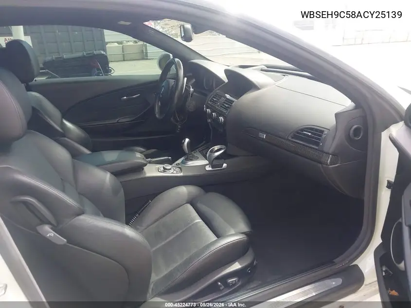 2010 BMW M6 VIN: WBSEH9C58ACY25139 Lot: 45224773
