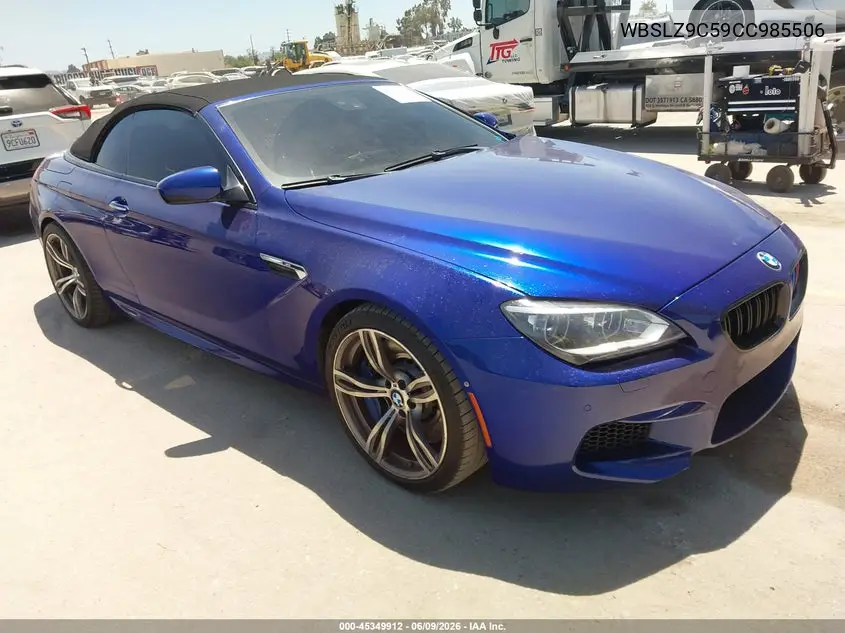 2012 BMW M6 VIN: WBSLZ9C59CC985506 Lot: 45349912