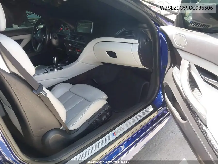 2012 BMW M6 VIN: WBSLZ9C59CC985506 Lot: 45349912