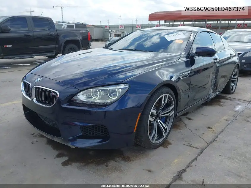 2014 BMW M6 Gran Coupe VIN: WBS6C9C59ED467374 Lot: 44533938