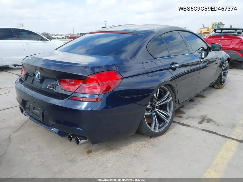2014 BMW M6 Gran Coupe VIN: WBS6C9C59ED467374 Lot: 44533938