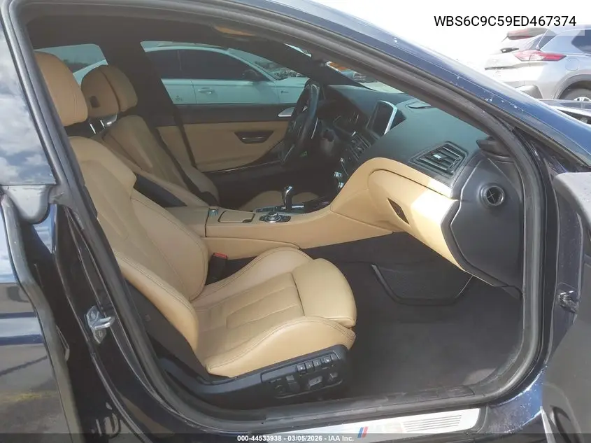 2014 BMW M6 Gran Coupe VIN: WBS6C9C59ED467374 Lot: 44533938