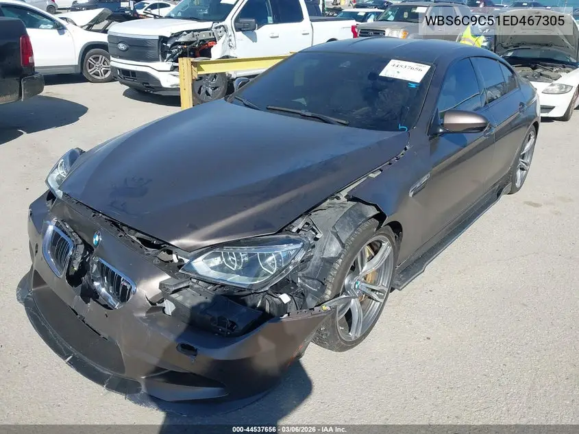 2014 BMW M6 Gran Coupe VIN: WBS6C9C51ED467305 Lot: 44537656