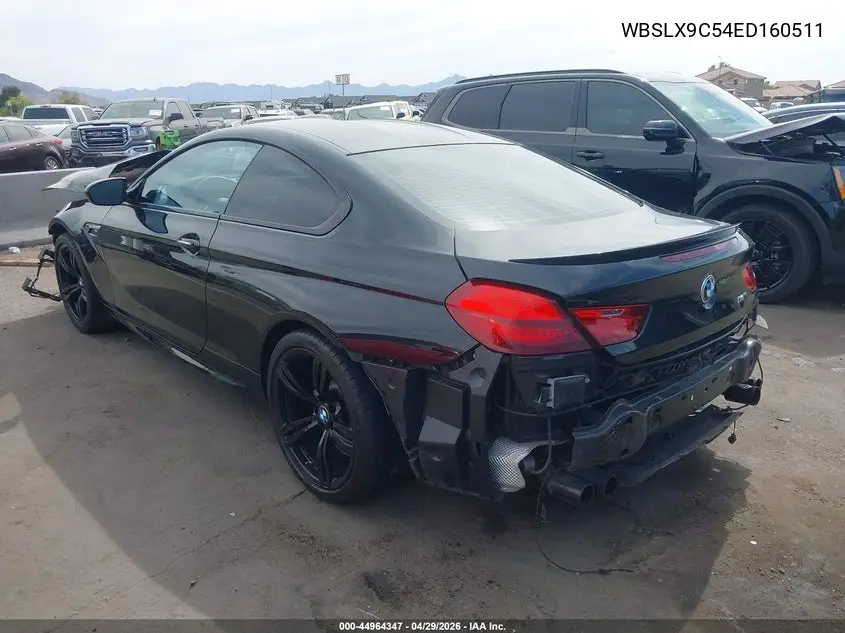 2014 BMW M6 VIN: WBSLX9C54ED160511 Lot: 44964347