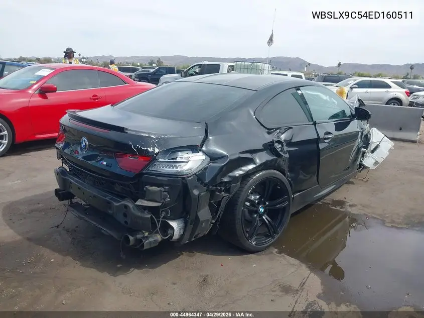 2014 BMW M6 VIN: WBSLX9C54ED160511 Lot: 44964347