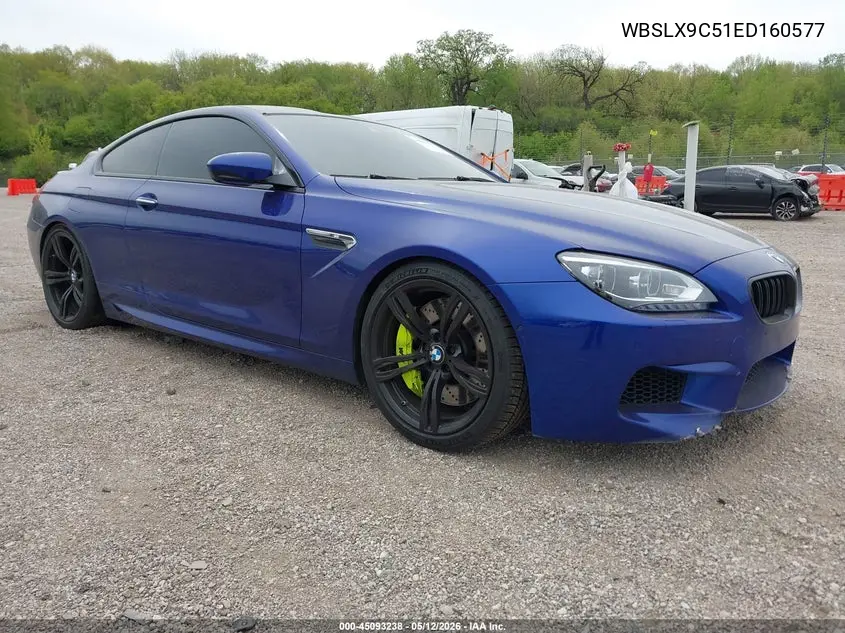 2014 BMW M6 VIN: WBSLX9C51ED160577 Lot: 45093238