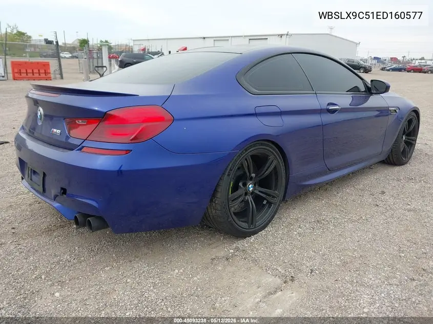 2014 BMW M6 VIN: WBSLX9C51ED160577 Lot: 45093238