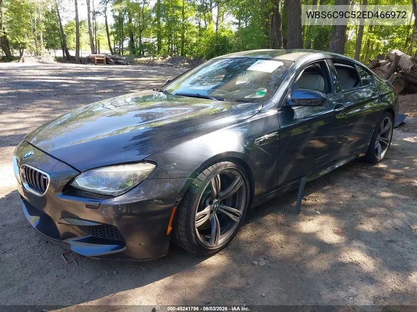 2014 BMW M6 Gran Coupe VIN: WBS6C9C52ED466972 Lot: 45241796