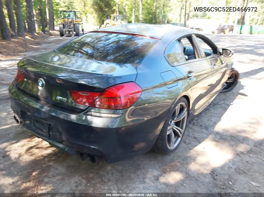 2014 BMW M6 Gran Coupe VIN: WBS6C9C52ED466972 Lot: 45241796