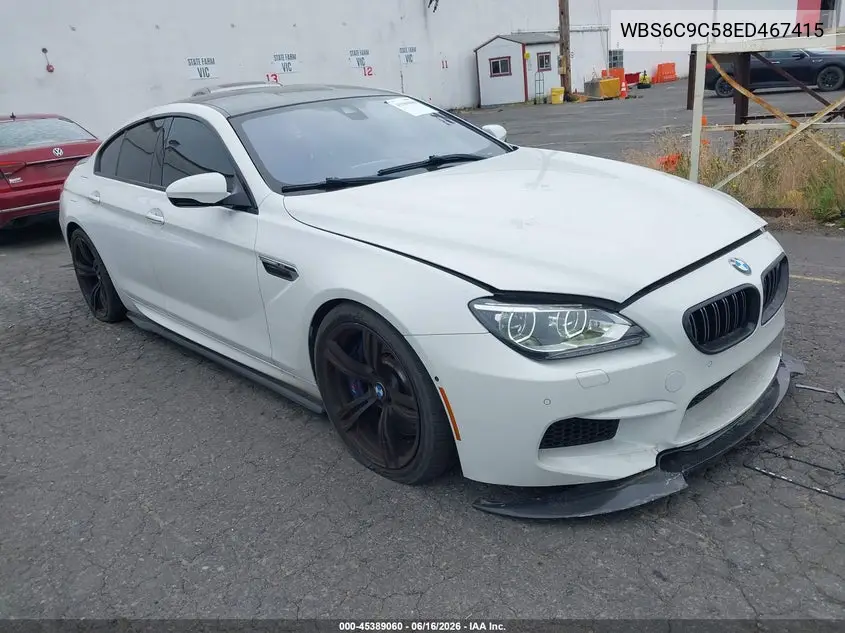 2014 BMW M6 Gran Coupe VIN: WBS6C9C58ED467415 Lot: 45389060