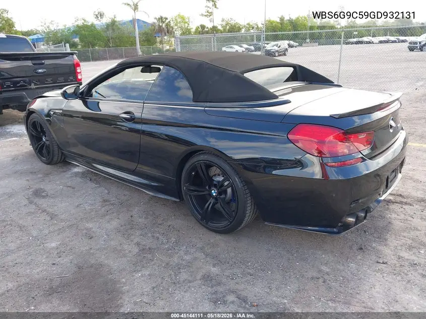 2016 BMW M6 VIN: WBS6G9C59GD932131 Lot: 45144111