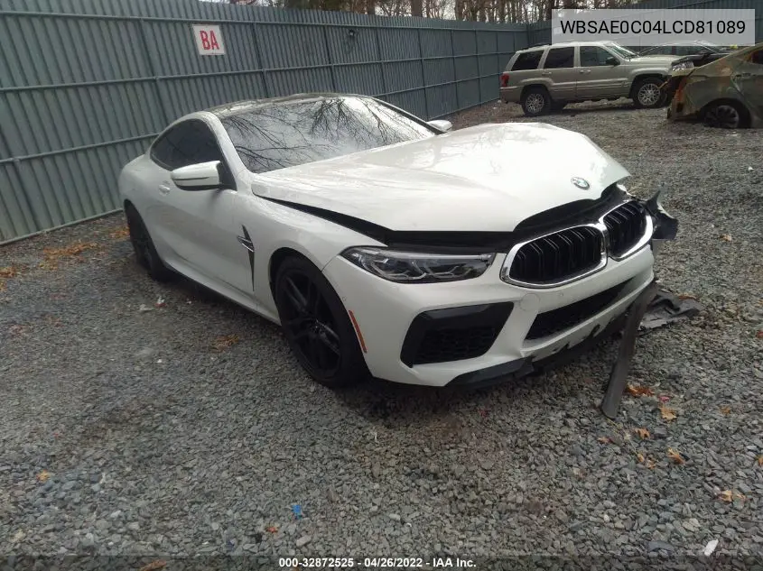 2020 BMW M8 VIN: WBSAE0C04LCD81089 Lot: 32872525