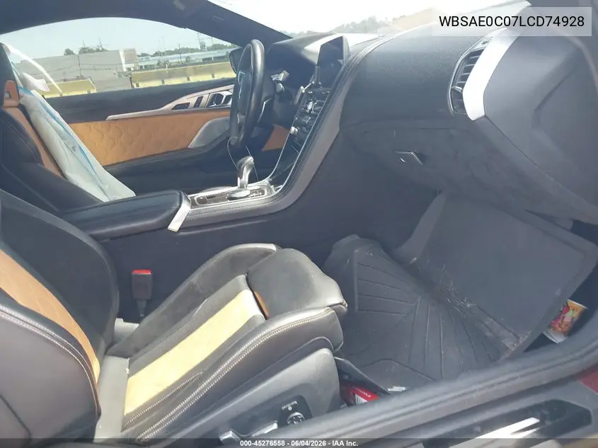 2020 BMW M8 Competition VIN: WBSAE0C07LCD74928 Lot: 45276558