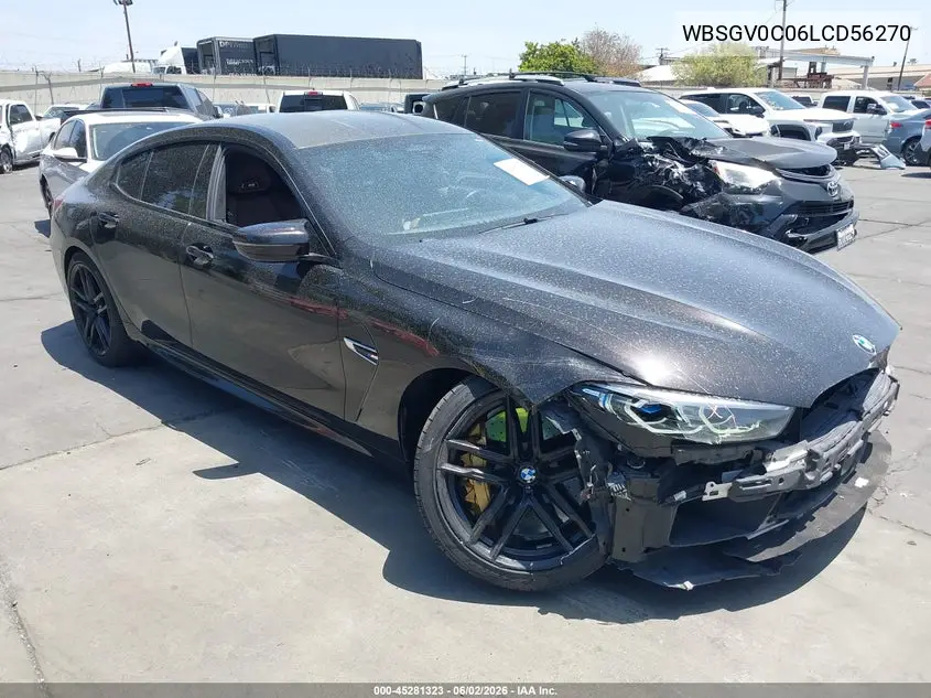 2020 BMW M8 Gran Coupe Competition VIN: WBSGV0C06LCD56270 Lot: 45281323