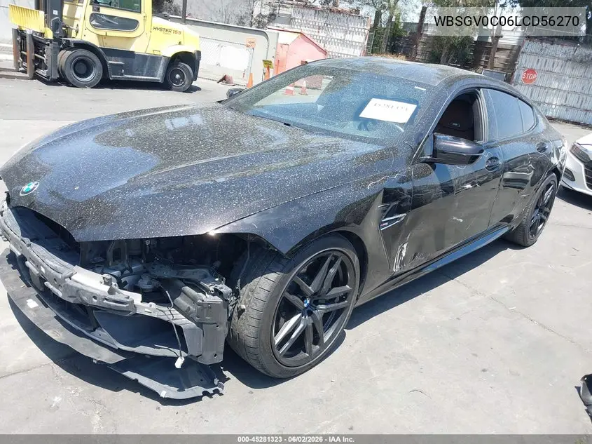 2020 BMW M8 Gran Coupe Competition VIN: WBSGV0C06LCD56270 Lot: 45281323