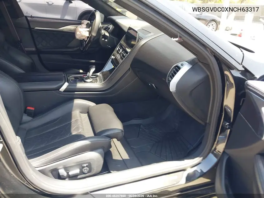 2022 BMW M8 Gran Coupe Competition VIN: WBSGV0C0XNCH63317 Lot: 45287988