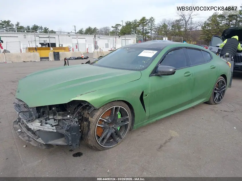 2023 BMW M8 Gran Coupe Competition VIN: WBSGV0C0XPCK84847 Lot: 44493124