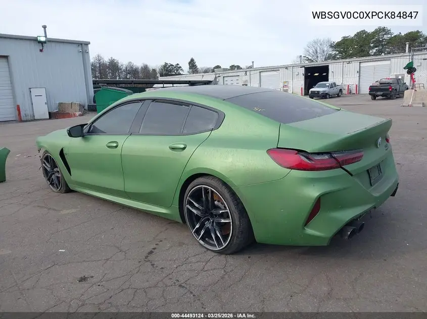 2023 BMW M8 Gran Coupe Competition VIN: WBSGV0C0XPCK84847 Lot: 44493124