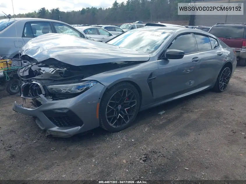 2023 BMW M8 Gran Coupe Competition VIN: WBSGV0C02PCM69152 Lot: 44871303