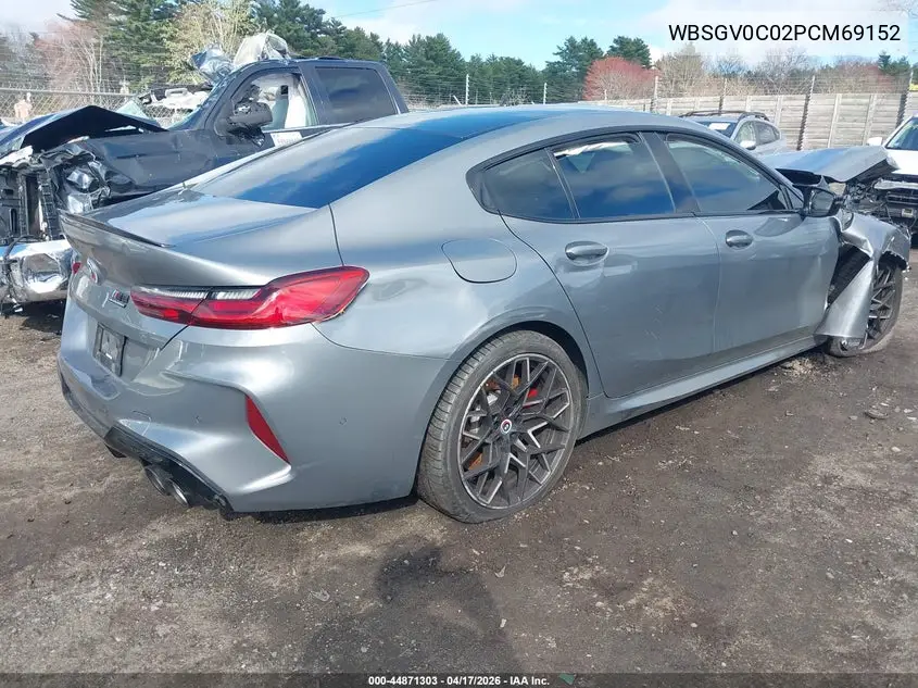 2023 BMW M8 Gran Coupe Competition VIN: WBSGV0C02PCM69152 Lot: 44871303