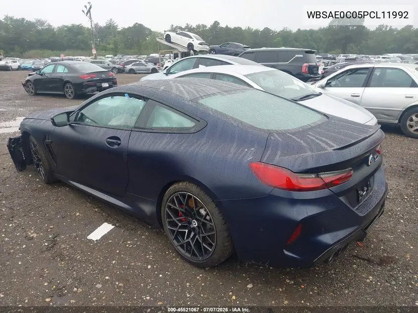 2023 BMW M8 Competition VIN: WBSAE0C05PCL11992 Lot: 45521067