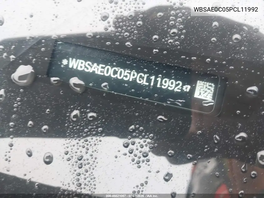 2023 BMW M8 Competition VIN: WBSAE0C05PCL11992 Lot: 45521067