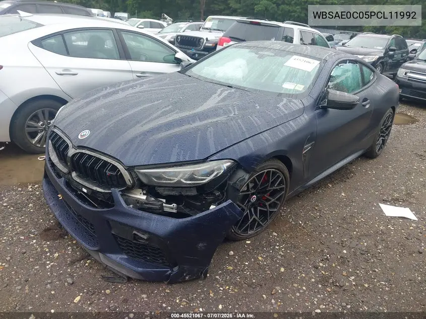 2023 BMW M8 Competition VIN: WBSAE0C05PCL11992 Lot: 45521067
