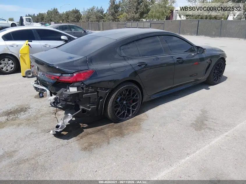 2024 BMW M8 Gran Coupe Competition VIN: WBSGV0C00RCN22532 Lot: 45363521