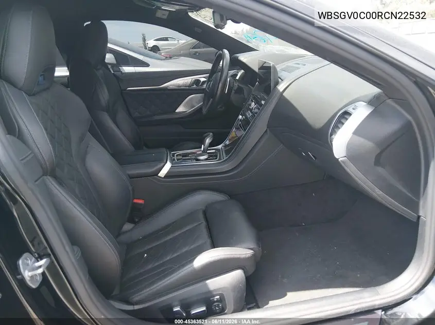 2024 BMW M8 Gran Coupe Competition VIN: WBSGV0C00RCN22532 Lot: 45363521
