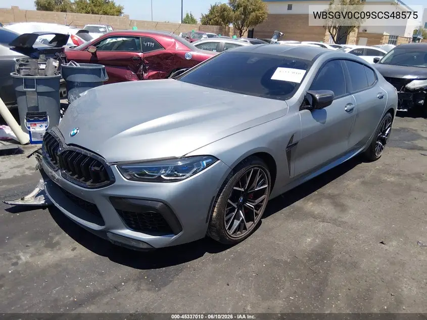 2025 BMW M8 Gran Coupe Competition VIN: WBSGV0C09SCS48575 Lot: 45337010
