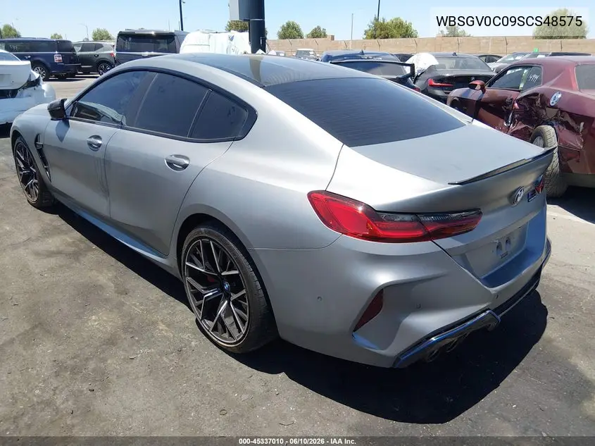 2025 BMW M8 Gran Coupe Competition VIN: WBSGV0C09SCS48575 Lot: 45337010
