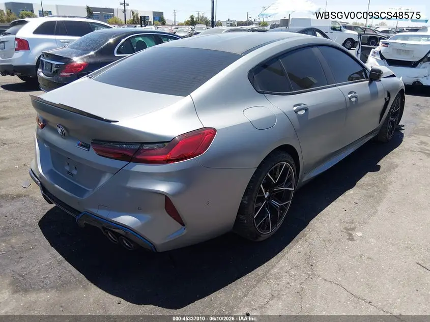 2025 BMW M8 Gran Coupe Competition VIN: WBSGV0C09SCS48575 Lot: 45337010