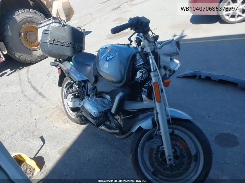 1995 BMW R1100 R VIN: WB1040706S6378797 Lot: 45223150