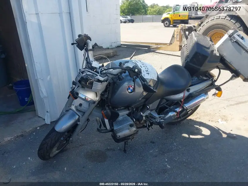 1995 BMW R1100 R VIN: WB1040706S6378797 Lot: 45223150