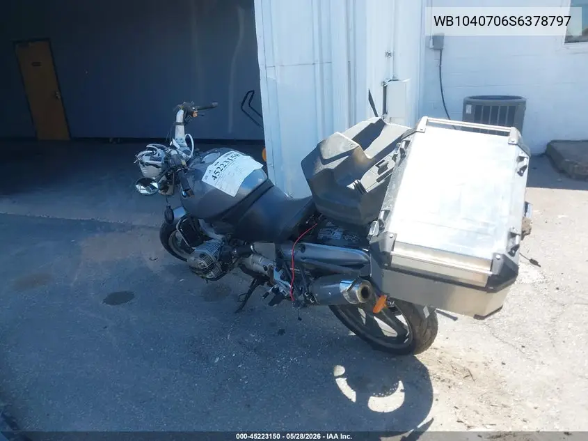 1995 BMW R1100 R VIN: WB1040706S6378797 Lot: 45223150
