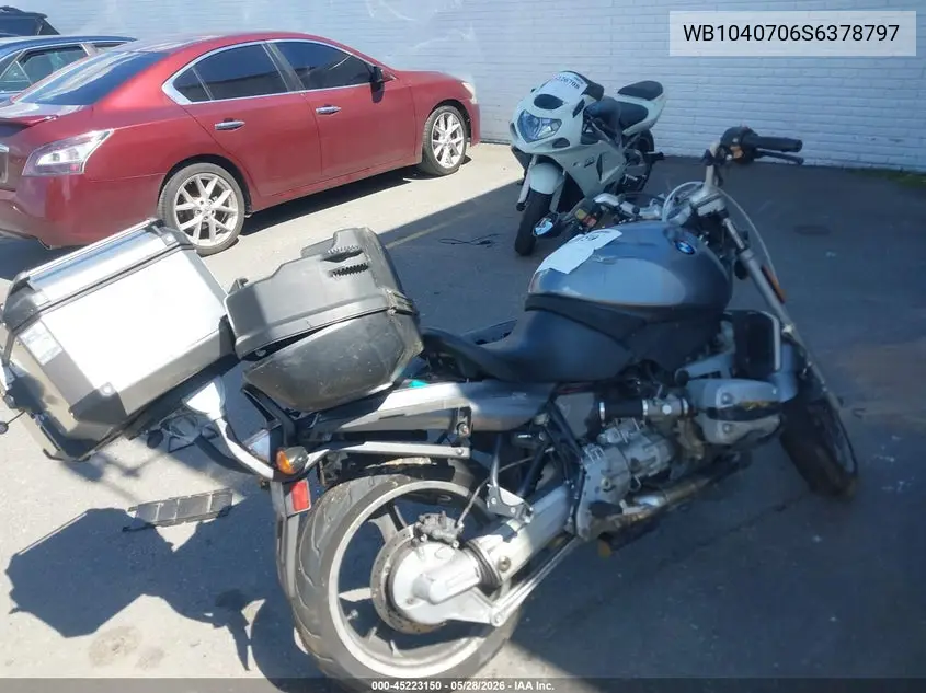 1995 BMW R1100 R VIN: WB1040706S6378797 Lot: 45223150