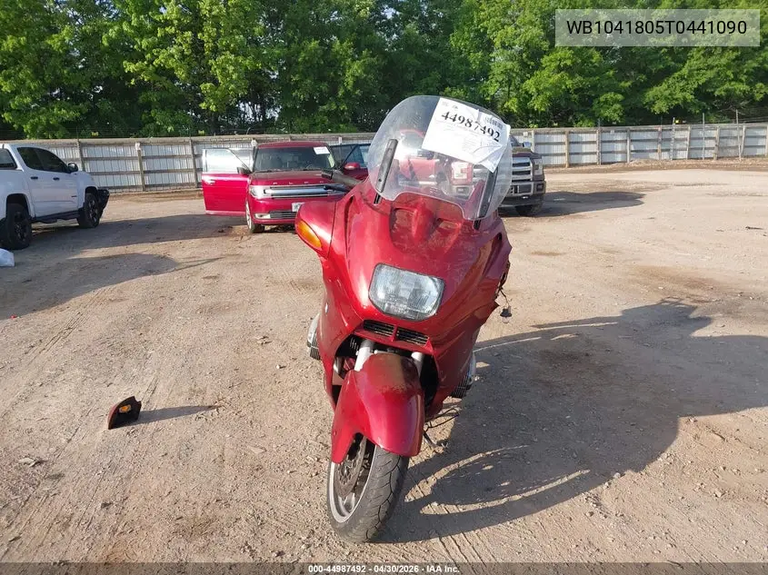 1996 BMW R1100 Rt/Rtl VIN: WB1041805T0441090 Lot: 44987492